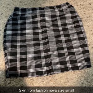 Plaid skirt from fashion nova